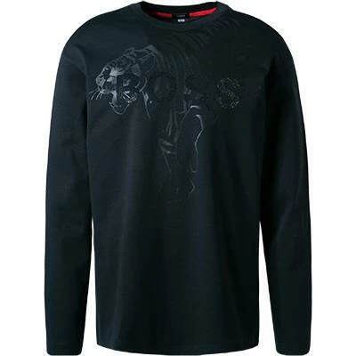 BOSS Longsleeve Togn Iconic 50463004/001 Relaxed Fit, Bio Baumwolle, Schwarz – Bild 3