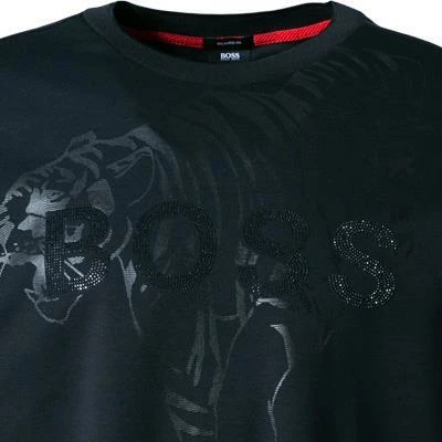 BOSS Longsleeve Togn Iconic 50463004/001 Relaxed Fit, Bio Baumwolle, Schwarz – Bild 4