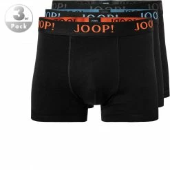 JOOP! Boxer Shorts 3er Pack 30029928/960 Trunks, Baumwoll-Stretch, Schwarz, Schwarz-rot-blau