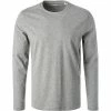 OLYMP Casual Modern Fit T-Shirt 5600/14/60 Longsleeve, Baumwolle, Mittelgrau meliert, Mittelgrau