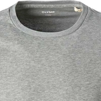 OLYMP Casual Modern Fit T-Shirt 5600/14/60 Longsleeve, Baumwolle, Mittelgrau meliert, Mittelgrau – Bild 3