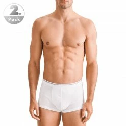 Seidensticker Trunk 2er Pack 12.200006/0001 Trunks, Baumwolle, Weiß