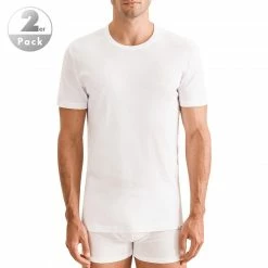 Seidensticker T-Shirt 2er Pack 12.200007/0001 T-Shirts, Baumwolle, Weiß