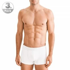 Seidensticker Trunk 3er Pack 12.200020/0001 Trunks, Baumwoll-Stretch, Weiß