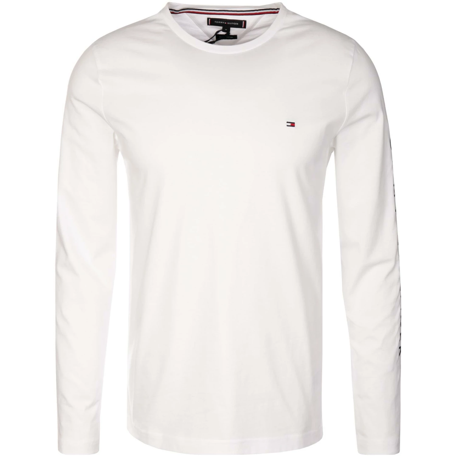 Tommy Hilfiger Longsleeve MW0MW09096/YBR Bio Baumwolle, Weiß