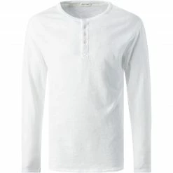 American Vintage Longsleeve MSON02CG/blanc Baumwolle, Weiß meliert