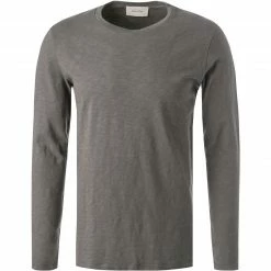 American Vintage T-Shirt MBYSA18/ardoise Longsleeve, Baumwolle, Dunkelgrau meliert
