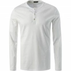 van Laack Longsleeve 180031/M-PINO-L/000 Baumwolle, Weiß