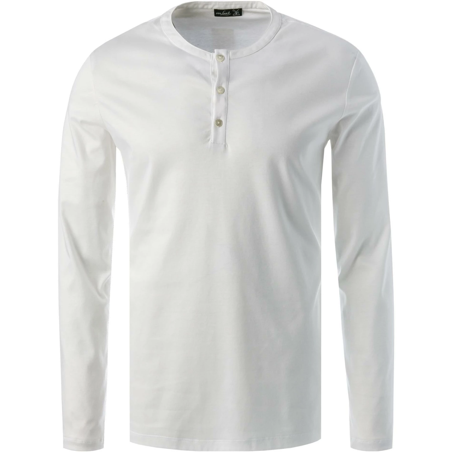 van Laack Longsleeve 180031/M-PINO-L/000 Baumwolle, Weiß