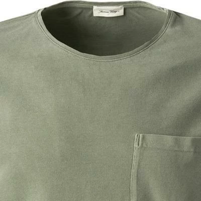 American Vintage Longsleeve MPYR02B/olive vintage Baumwolle, Olivgrün meliert – Bild 3