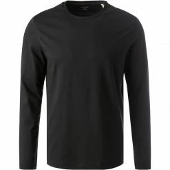 OLYMP Casual Modern Fit T-Shirt 5600/14/68 Longsleeve, Baumwolle, Schwarz