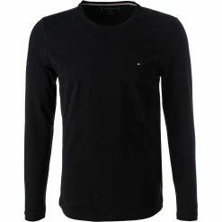 Tommy Hilfiger Longsleeve MW0MW10804/DW5 Slim Fit, Bio Baumwolle, Nachtblau
