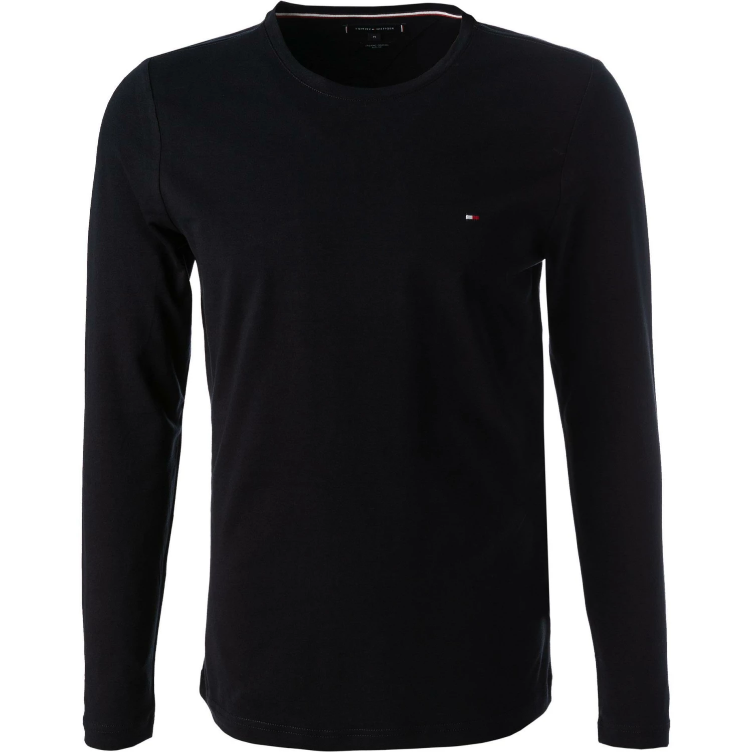 Tommy Hilfiger Longsleeve MW0MW10804/DW5 Slim Fit, Bio Baumwolle, Nachtblau