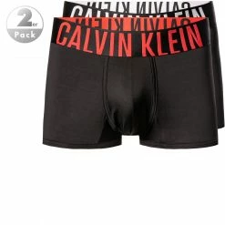 Calvin Klein Underwear Calvin Klein Low Trunk 2er Pack NB2599A/X2M Trunks, Mikrofaser-Stretch, Schwarz