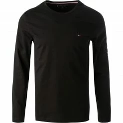 Tommy Hilfiger Longsleeve MW0MW09096/BDS Bio Baumwolle, Schwarz