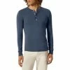 Schiesser Revival Karl-Heinz Henley 1/1 172123/800 Longsleeve, Bio Baumwolle, Blau