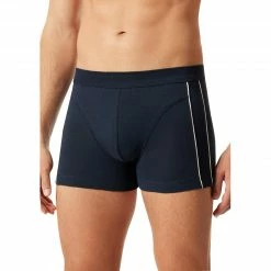 Schiesser Shorts 176805/803 Trunk, Comfort Fit, Baumwoll-Stretch, Dunkelblau