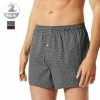 Schiesser Boxershorts 2er Pack 176830/901 Baumwolle, Dunkelrot-dunkelblau gemustert, Dunkelrot-dunkelblau