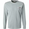 TOMMY JEANS Longsleeve DM0DM12279/C8G Baumwolle, Hellblau meliert, Hellblau